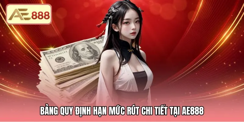Thông tin hạn mức rút tiền AE888 cùng thời gian giải ngân